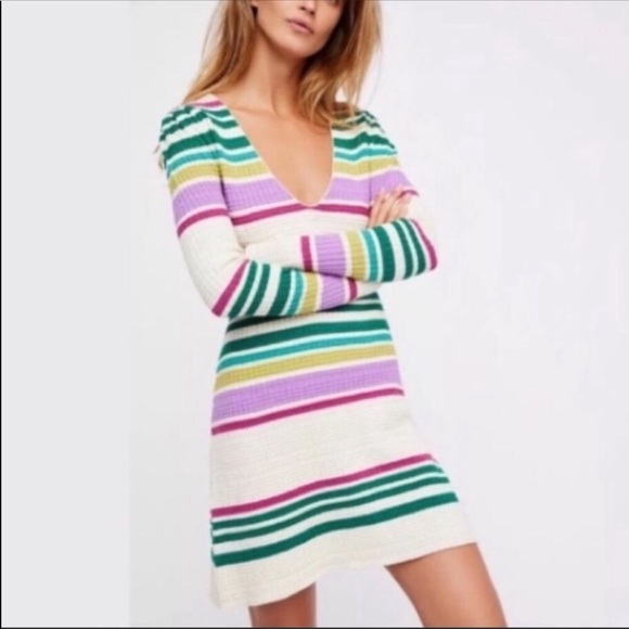 Free People Dresses & Skirts - Free People Gidget Sweater Mini Dress XS
